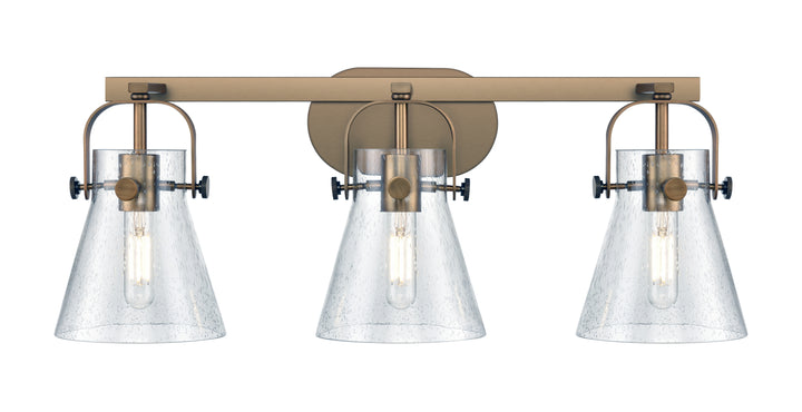 Innovations Lighting Pilaster II Cone 6" Bath Vanity Light - Brushed Brass Vanity Lights Innovations Lighting   