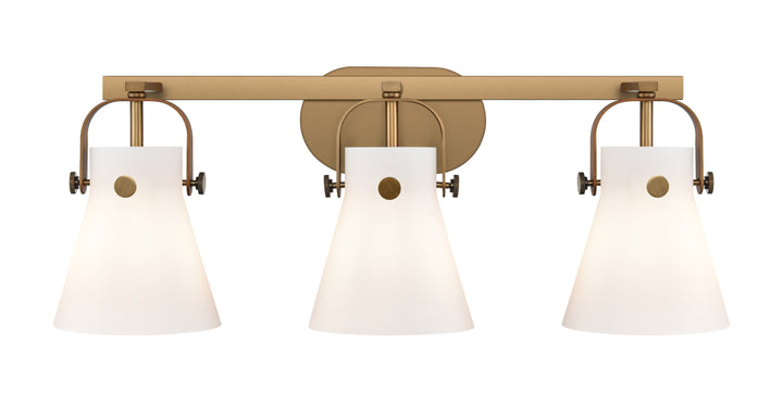 Innovations Lighting Pilaster II Cone 6" Bath Vanity Light - Brushed Brass Vanity Lights Innovations Lighting   