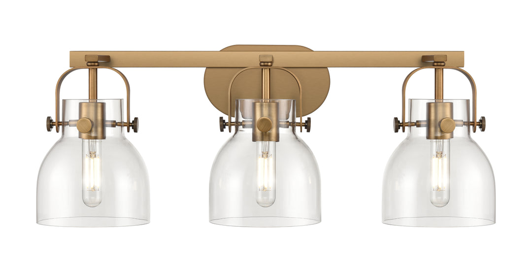 Innovations Lighting Pilaster II Bell 6" Bath Vanity Light - Brushed Brass Vanity Lights Innovations Lighting   