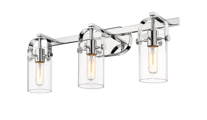 Innovations Lighting Pilaster II Cylinder 7" Bath Vanity Light - Polished Chrome Vanity Lights Innovations Lighting   