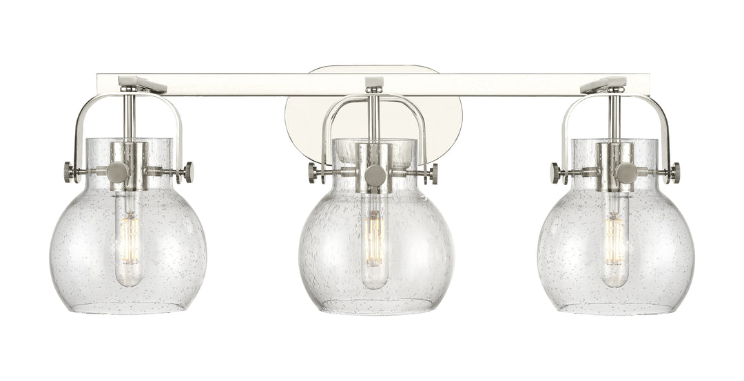 Innovations Lighting Pilaster II Sphere 6" Bath Vanity Light - Polished Nickel Vanity Lights Innovations Lighting   