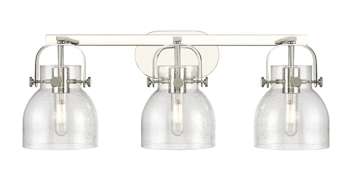 Innovations Lighting Pilaster II Bell 6" Bath Vanity Light - Polished Nickel Vanity Lights Innovations Lighting   