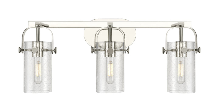 Innovations Lighting Pilaster II Cylinder 7" Bath Vanity Light - Polished Nickel Vanity Lights Innovations Lighting   