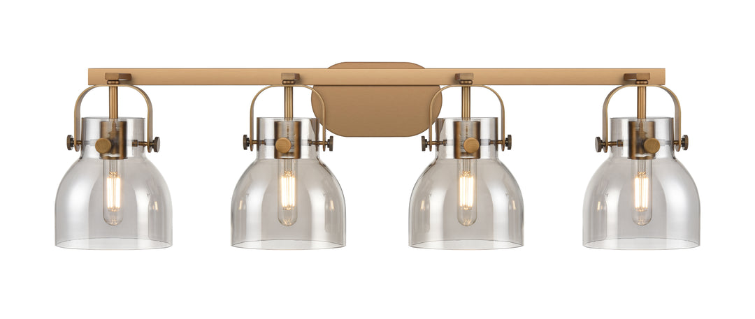 Innovations Lighting Pilaster II Bell 6" Bath Vanity Light - Brushed Brass Vanity Lights Innovations Lighting   