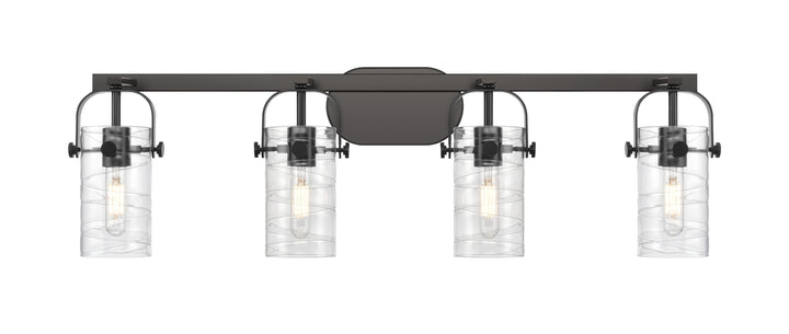 Innovations Lighting Pilaster II Cylinder 7" Bath Vanity Light - Matte Black Vanity Lights Innovations Lighting   