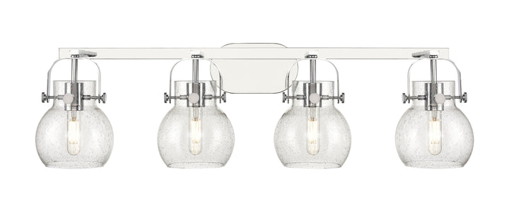 Innovations Lighting Pilaster II Sphere 6" Bath Vanity Light - Polished Chrome Vanity Lights Innovations Lighting   