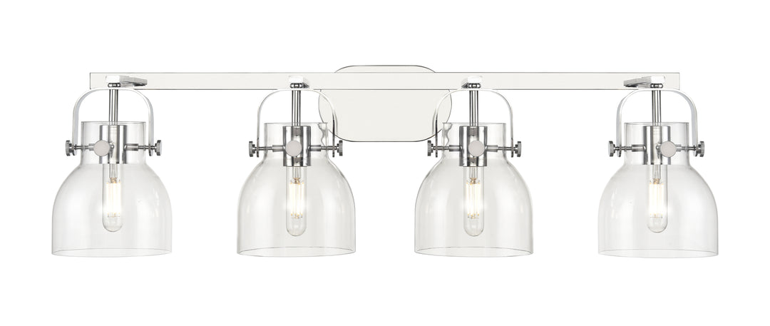 Innovations Lighting Pilaster II Bell 6" Bath Vanity Light - Polished Chrome Vanity Lights Innovations Lighting   