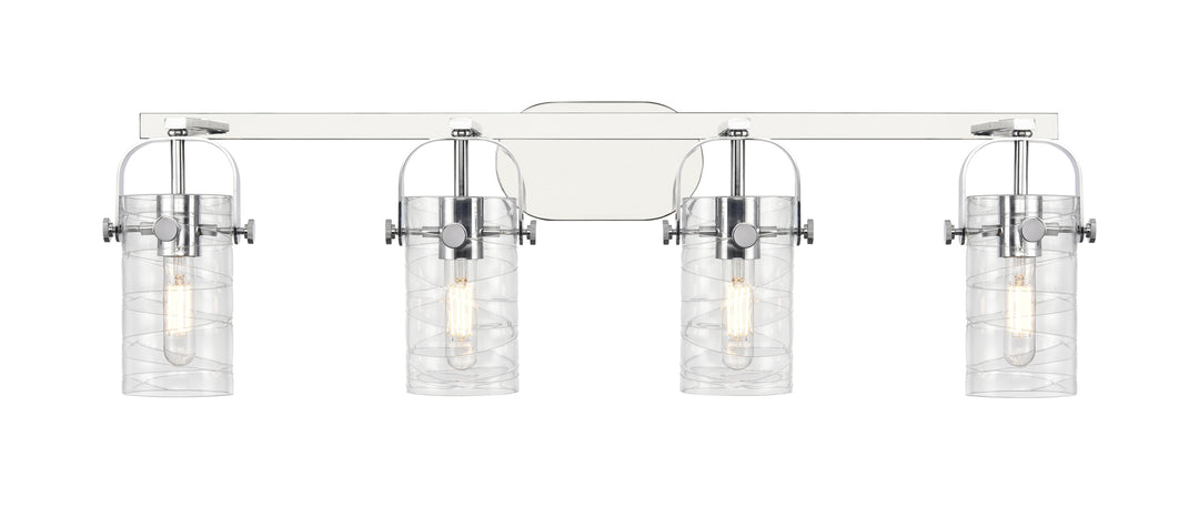 Innovations Lighting Pilaster II Cylinder 7" Bath Vanity Light - Polished Chrome Vanity Lights Innovations Lighting   