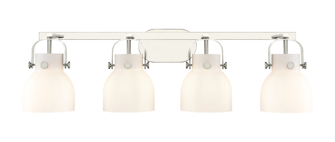 Innovations Lighting Pilaster II Bell 6" Bath Vanity Light - Polished Nickel Vanity Lights Innovations Lighting   