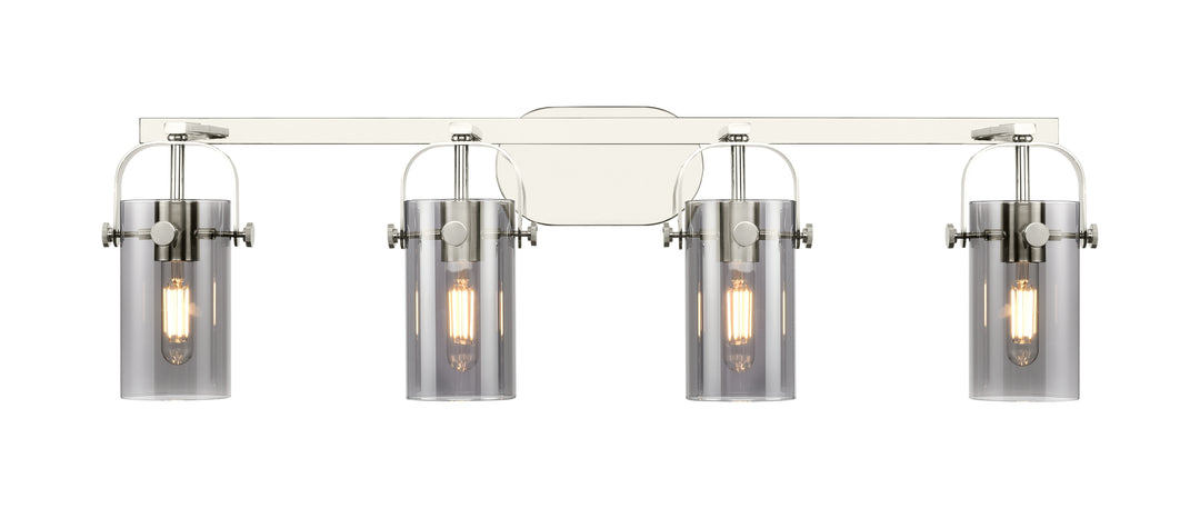 Innovations Lighting Pilaster II Cylinder 7" Bath Vanity Light - Polished Nickel Vanity Lights Innovations Lighting   