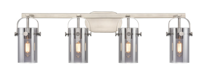 Innovations Lighting Pilaster II Cylinder 7" Bath Vanity Light - Satin Nickel Vanity Lights Innovations Lighting   