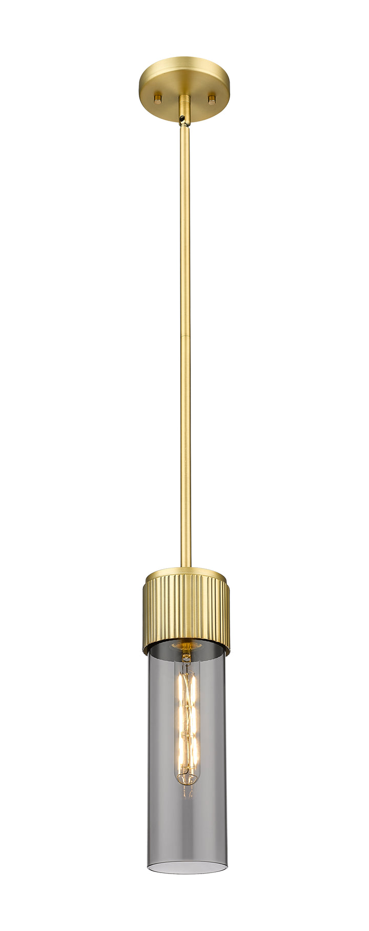 Innovations Lighting Bolivar 12" Pendant Pendants Innovations Lighting Brushed Brass Light Smoke ; Glass Type: Smoked 