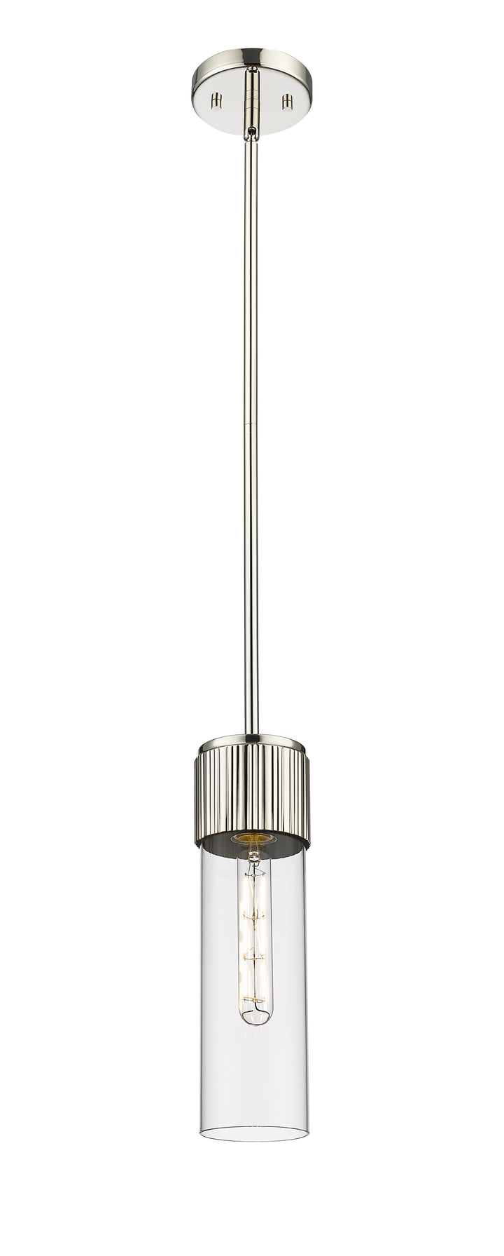 Innovations Lighting Bolivar 12" Pendant Pendants Innovations Lighting Polished Nickel Clear ; Glass Type: Clear 