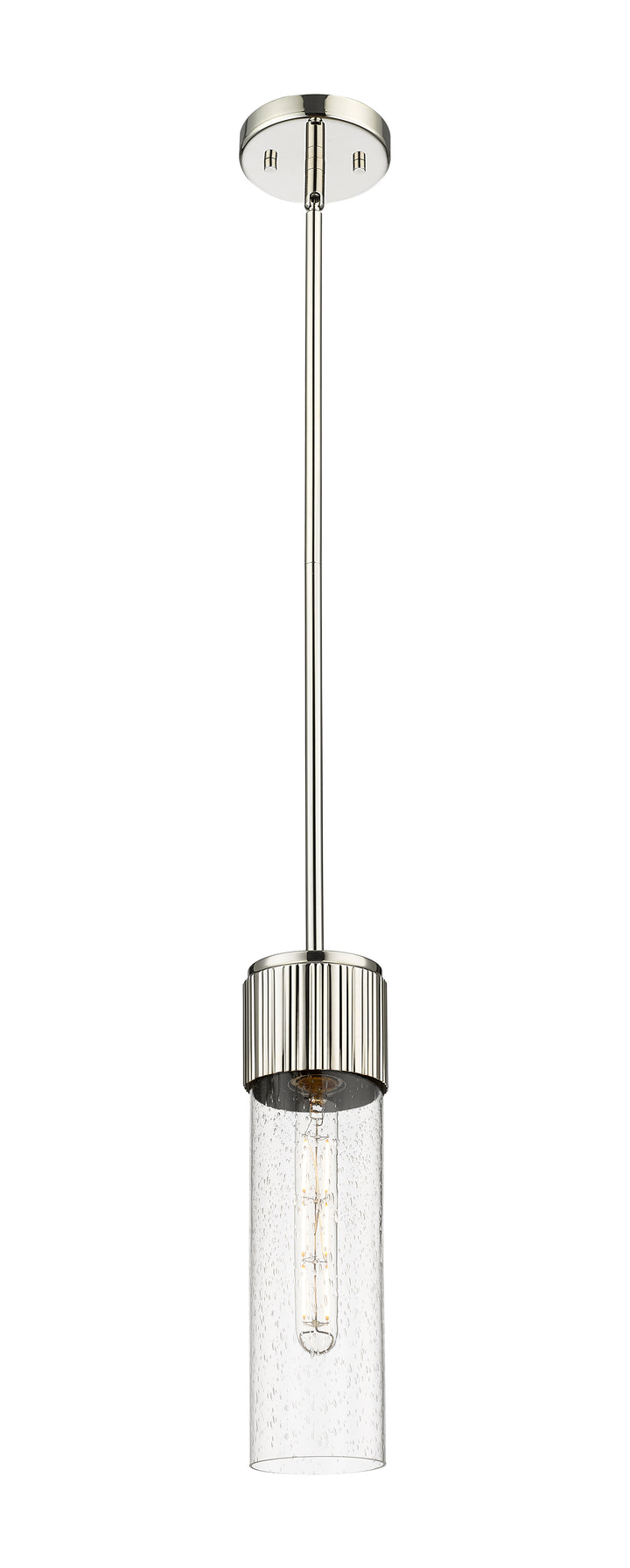 Innovations Lighting Bolivar 12" Pendant Pendants Innovations Lighting Polished Nickel Seedy ; Glass Type: Seedy 