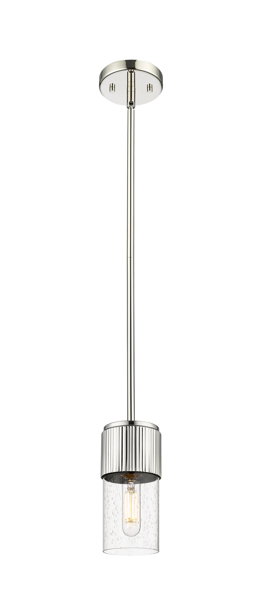 Innovations Lighting Bolivar 7" Pendant Pendants Innovations Lighting Polished Nickel Seedy ; Glass Type: Seedy 