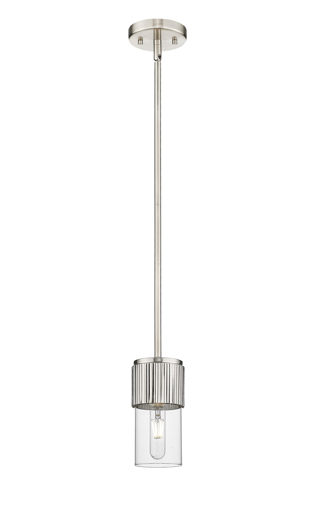 Innovations Lighting Bolivar 7" Pendant Pendants Innovations Lighting Satin Nickel Clear ; Glass Type: Clear 