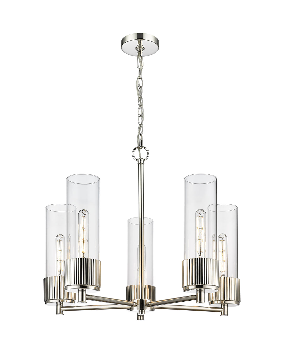 Innovations Lighting Bolivar 12" Chandelier Chandeliers Innovations Lighting Polished Nickel Clear ; Glass Type: Clear 