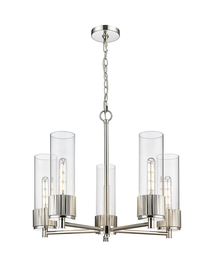 Innovations Lighting Bolivar 12" Chandelier Chandeliers Innovations Lighting Polished Nickel Clear ; Glass Type: Clear 