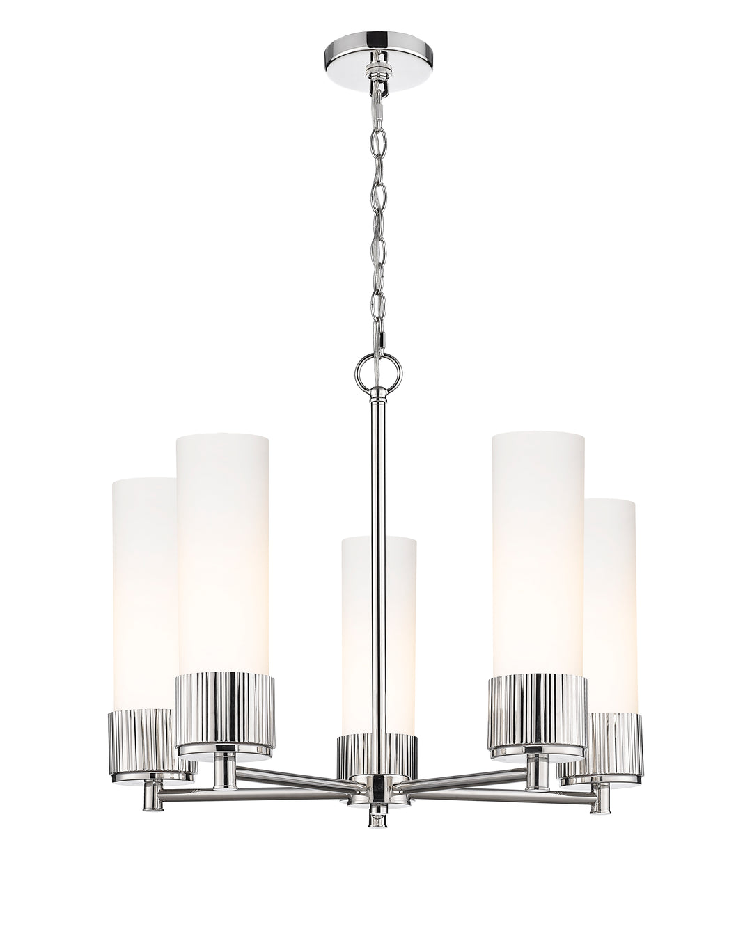 Innovations Lighting Bolivar 12" Chandelier Chandeliers Innovations Lighting Polished Nickel White ; Glass Type: Frosted 