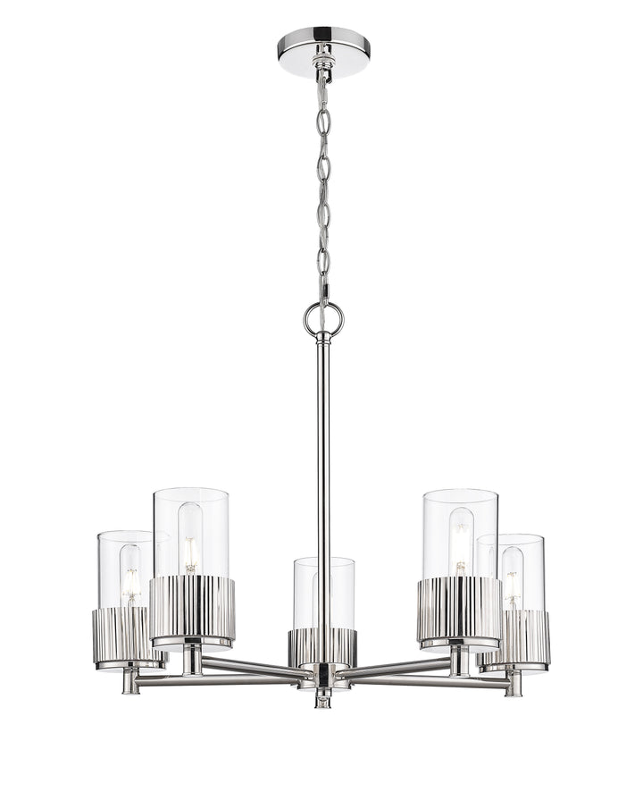 Innovations Lighting Bolivar 7" Chandelier Chandeliers Innovations Lighting Polished Nickel Clear ; Glass Type: Clear 