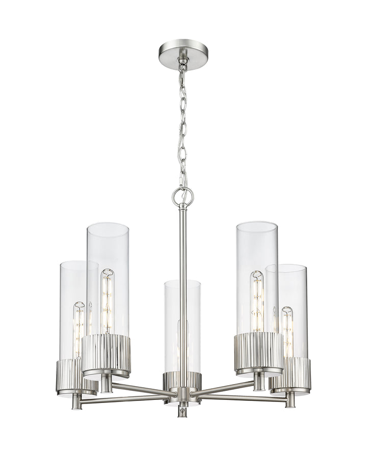 Innovations Lighting Bolivar 12" Chandelier Chandeliers Innovations Lighting Satin Nickel Clear ; Glass Type: Clear 