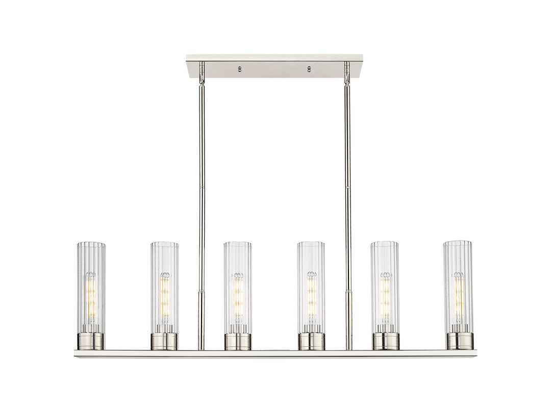 Innovations Lighting Empire 11" Linear Pendant - Polished Nickel Pendants Innovations Lighting Clear ; Glass Type: Clear  