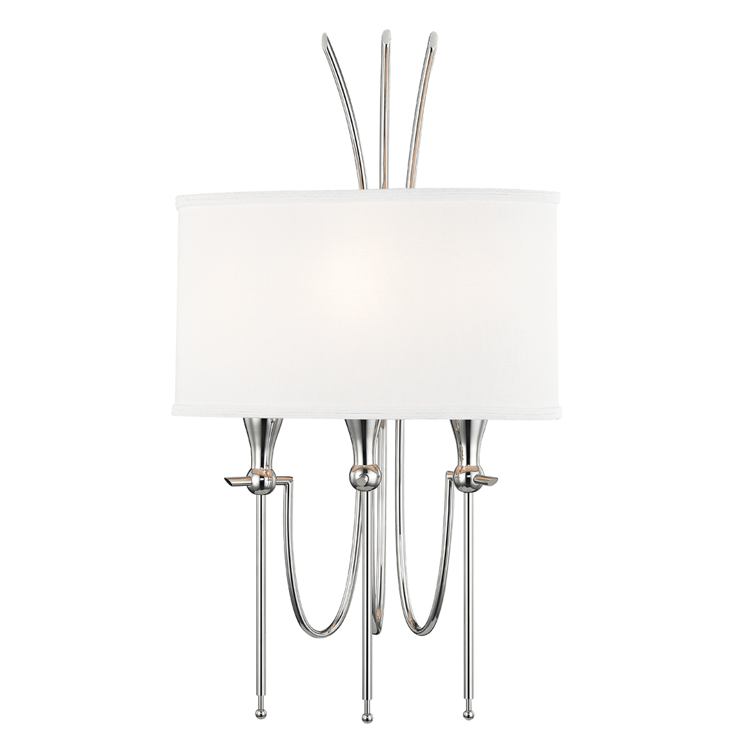 Hudson Valley Lighting Damaris Wall Sconce Wall Sconces Hudson Valley Lighting Polished Nickel  