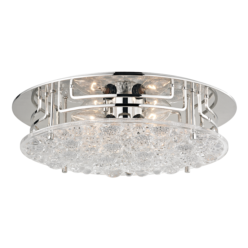 Hudson Valley Lighting Holland Flush Mount Ceiling Flush Mounts Hudson Valley Lighting Polished Nickel  