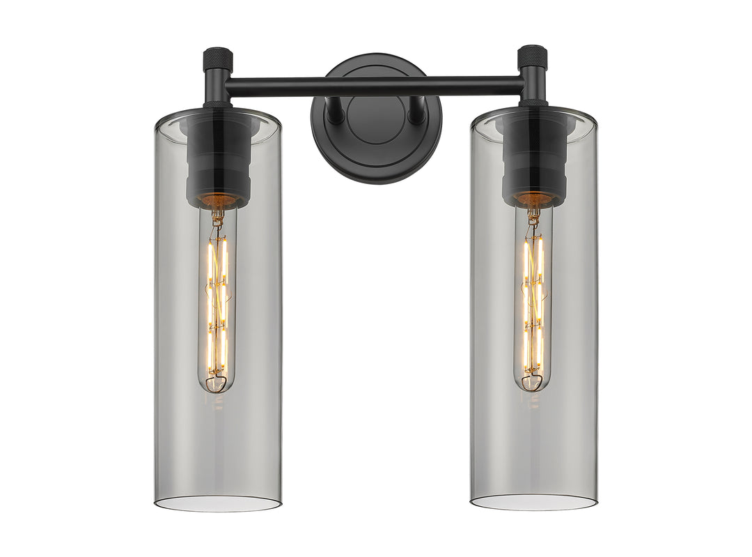 Innovations Lighting Crown Point 12" Bath Vanity Light - Matte Black