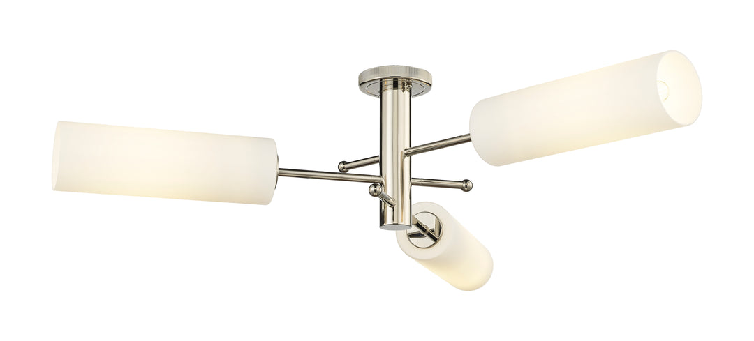 Innovations Lighting Crown Point 12" Flush Mount - Polished Nickel