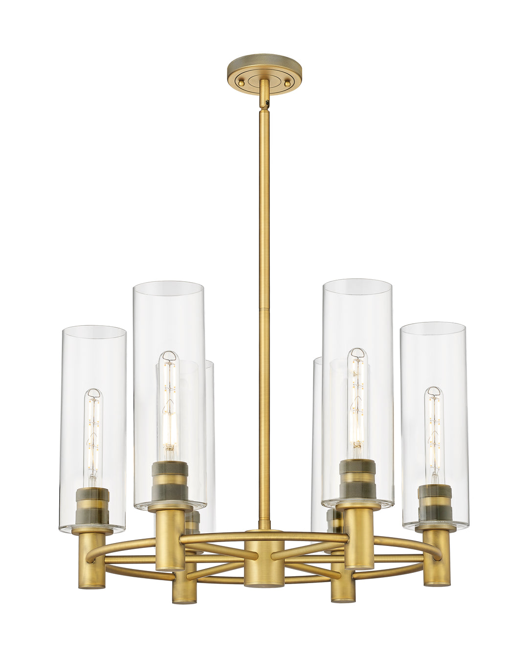 Innovations Lighting Crown Point 12" Chandelier - Brushed Brass