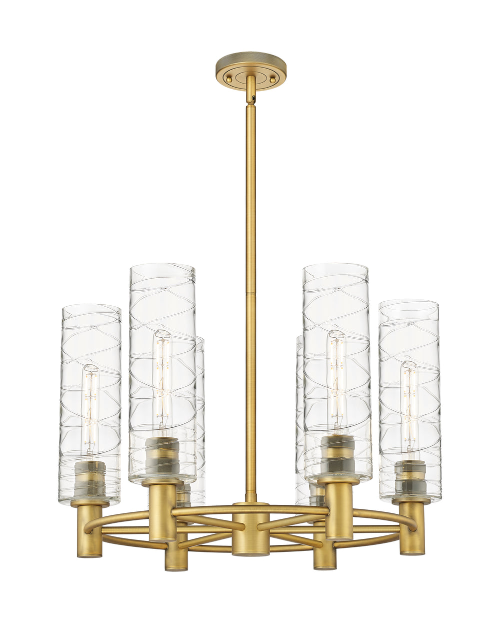 Innovations Lighting Crown Point 12" Chandelier - Brushed Brass