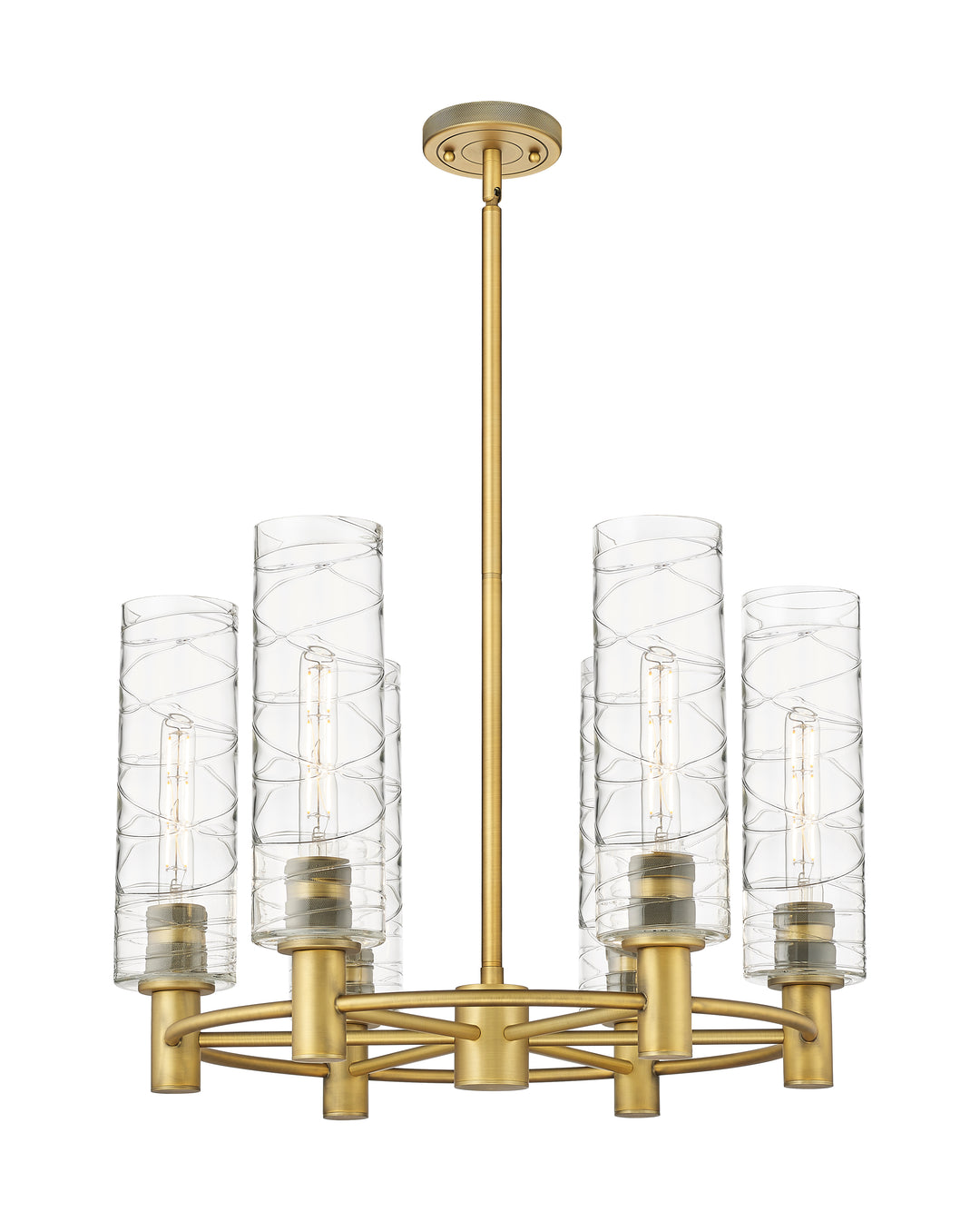 Innovations Lighting Crown Point 12" Chandelier - Brushed Brass