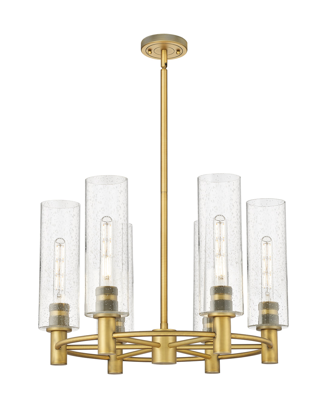 Innovations Lighting Crown Point 12" Chandelier - Brushed Brass