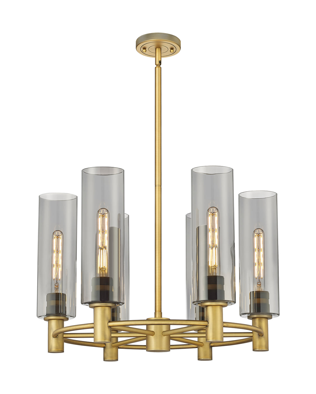 Innovations Lighting Crown Point 12" Chandelier - Brushed Brass