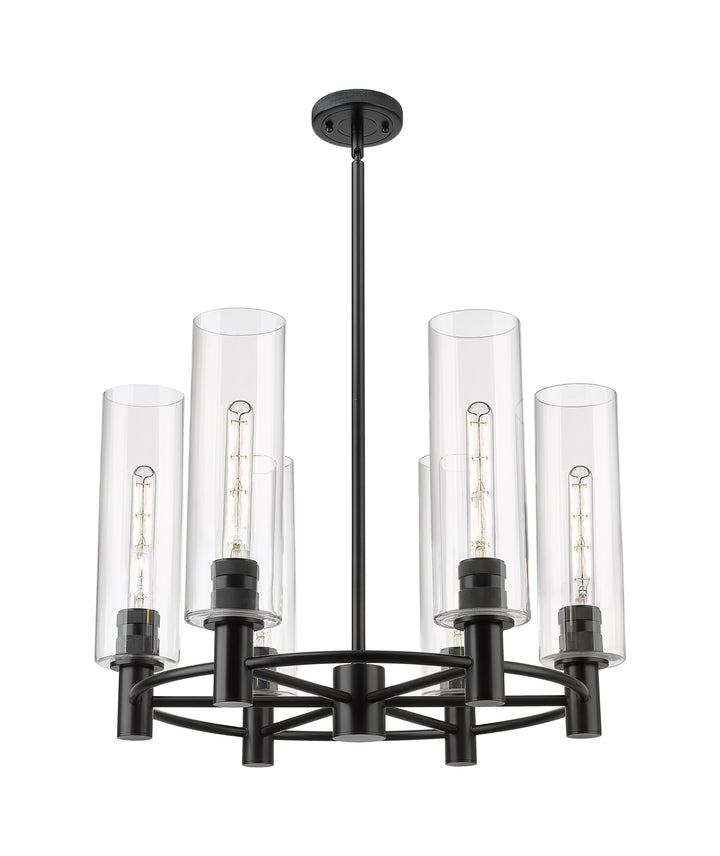 Innovations Lighting Crown Point 12" Chandelier - Matte Black