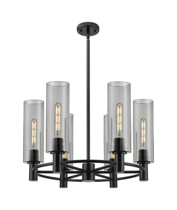 Innovations Lighting Crown Point 12" Chandelier - Matte Black