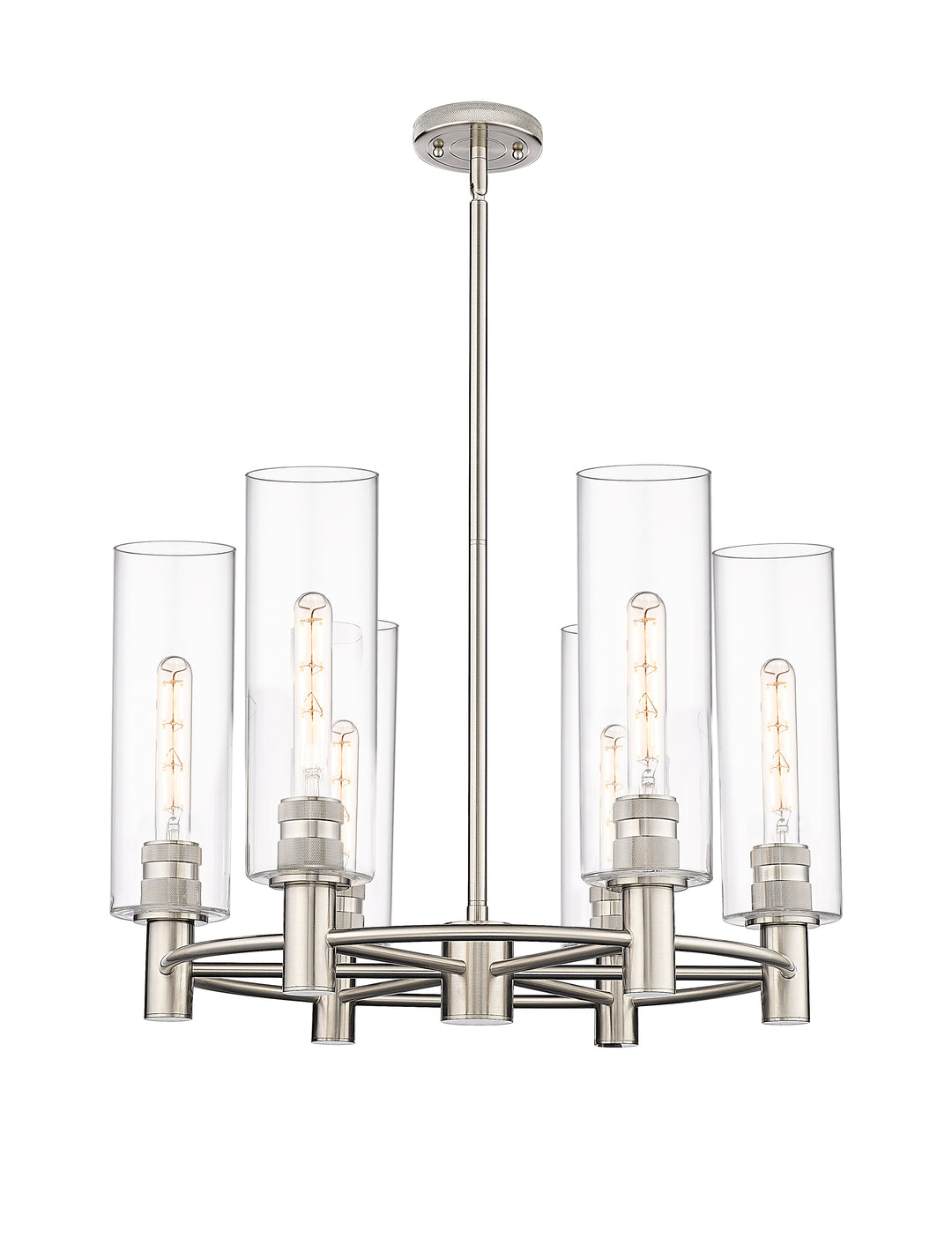 Innovations Lighting Crown Point 12" Chandelier - Polished Nickel