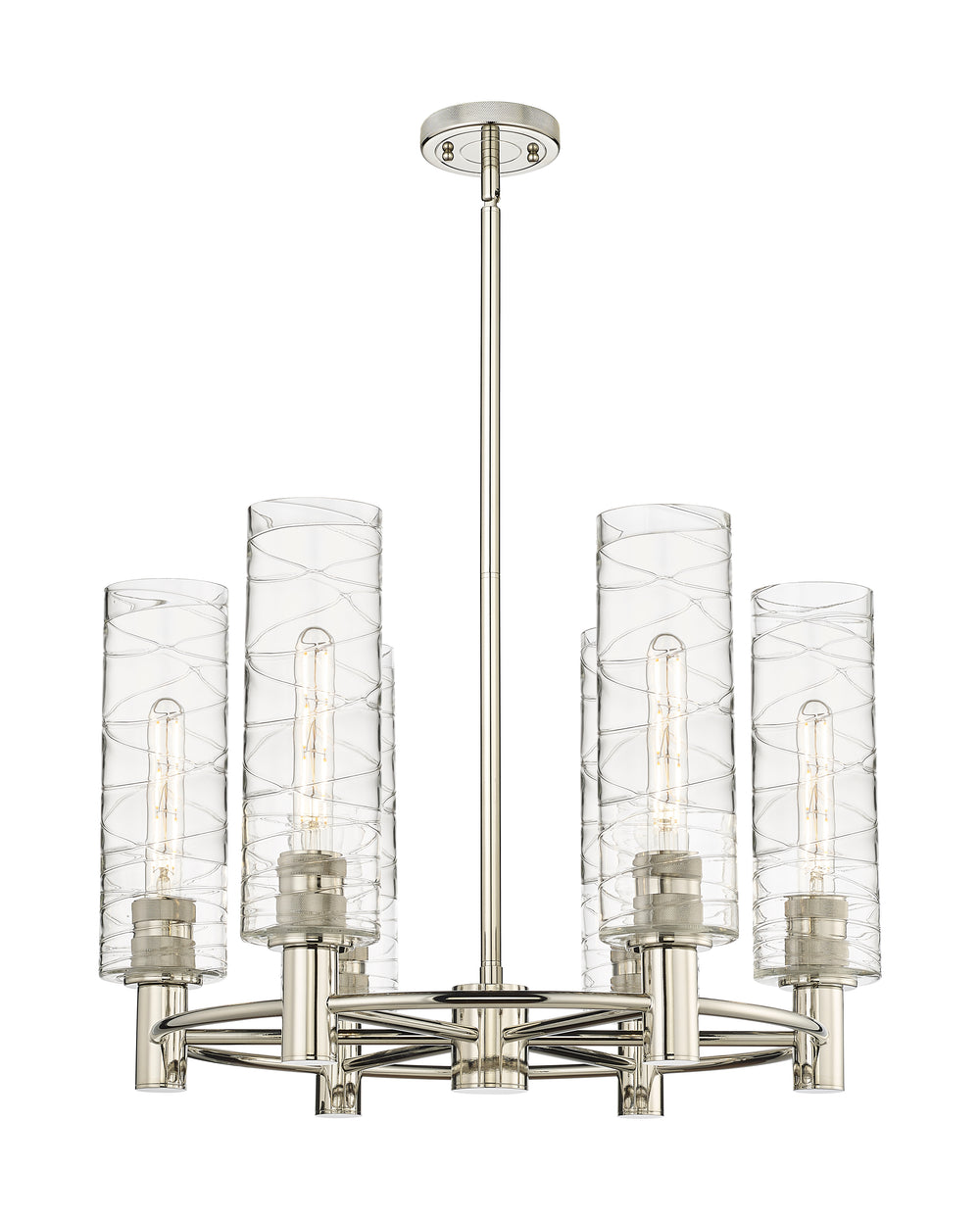Innovations Lighting Crown Point 12" Chandelier - Polished Nickel