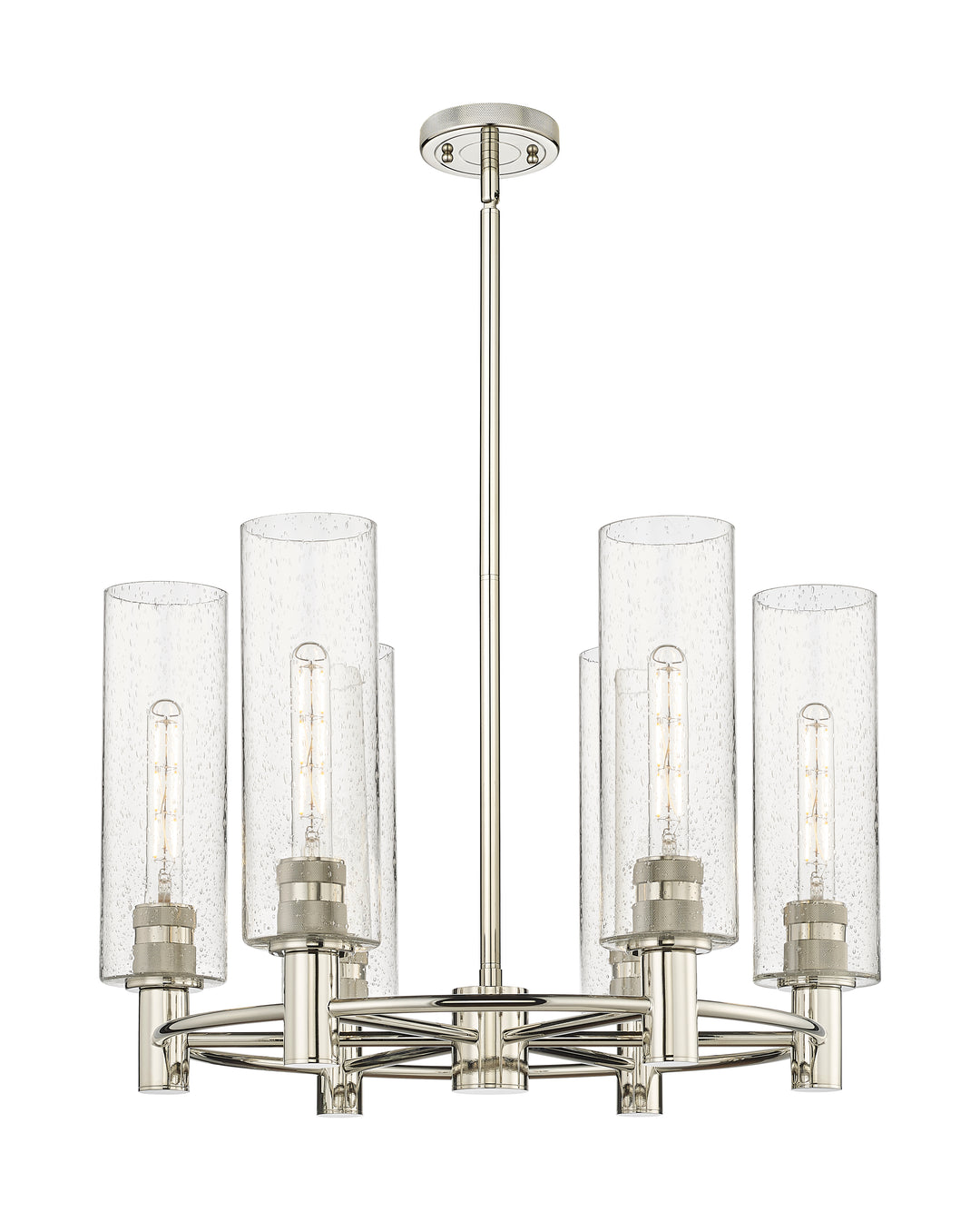 Innovations Lighting Crown Point 12" Chandelier - Polished Nickel