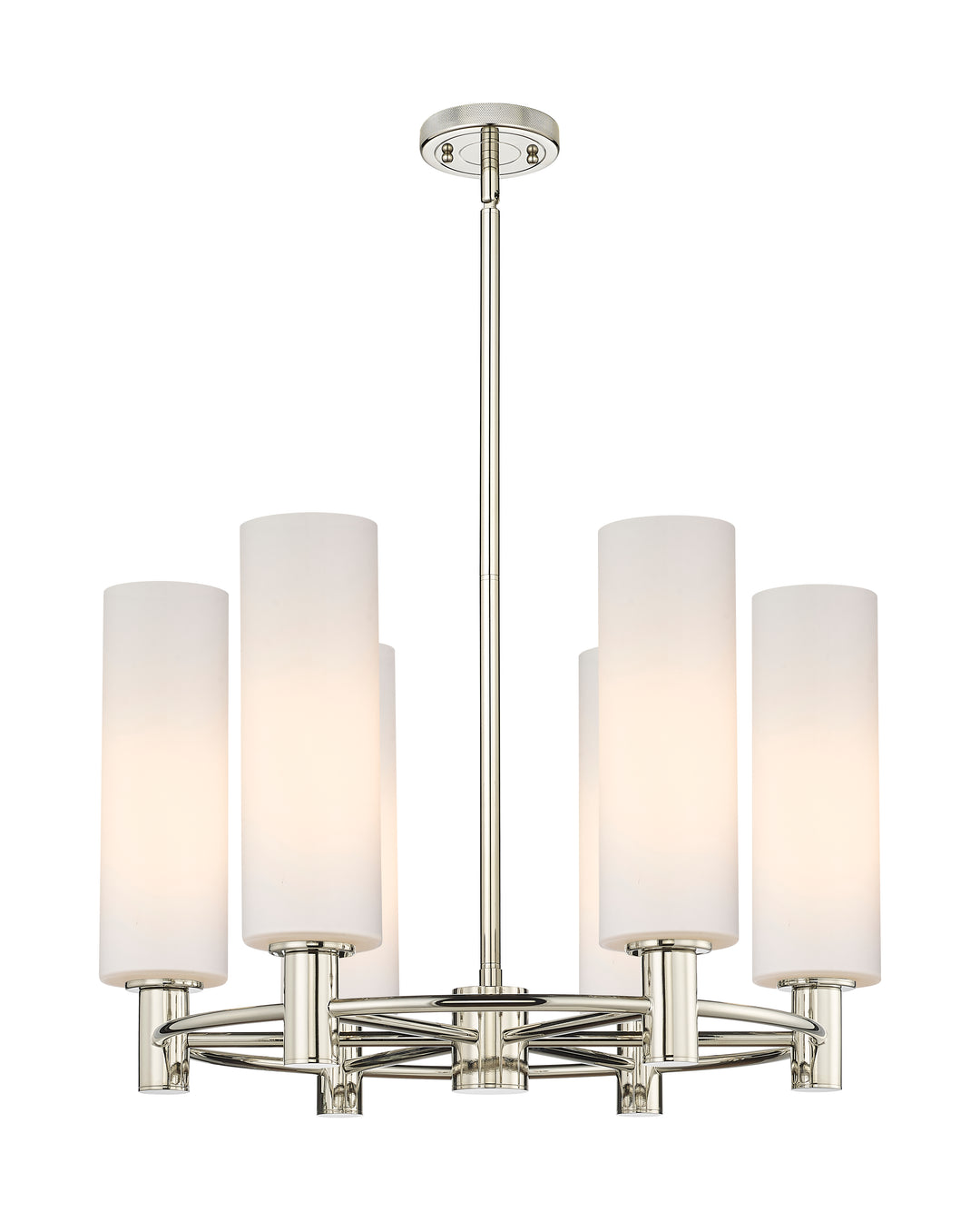 Innovations Lighting Crown Point 12" Chandelier - Polished Nickel