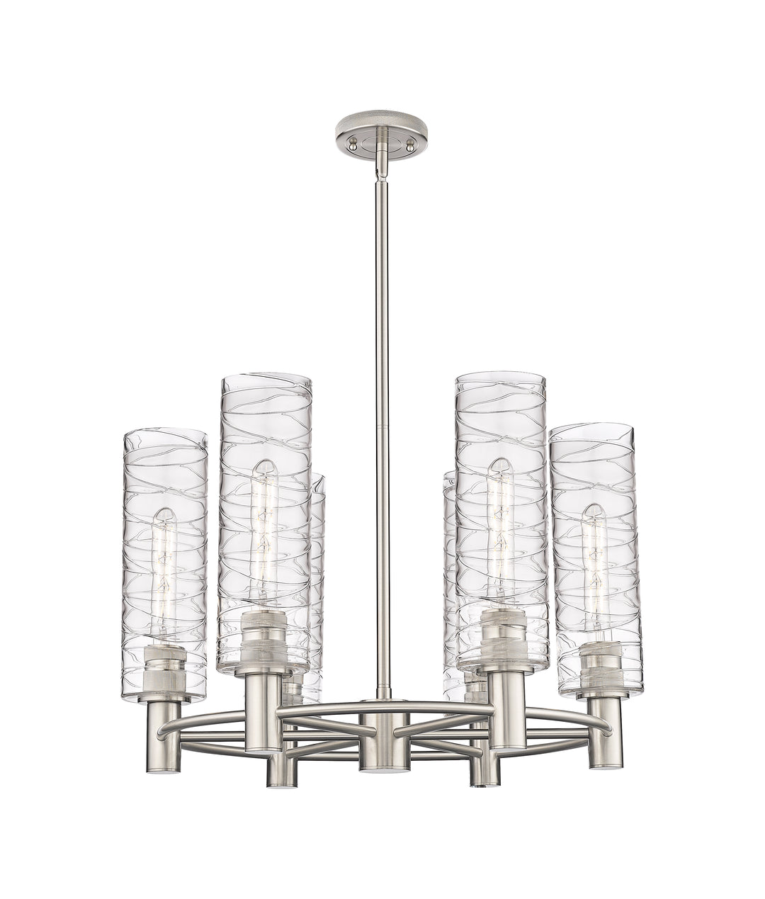 Innovations Lighting Crown Point 12" Chandelier - Satin Nickel