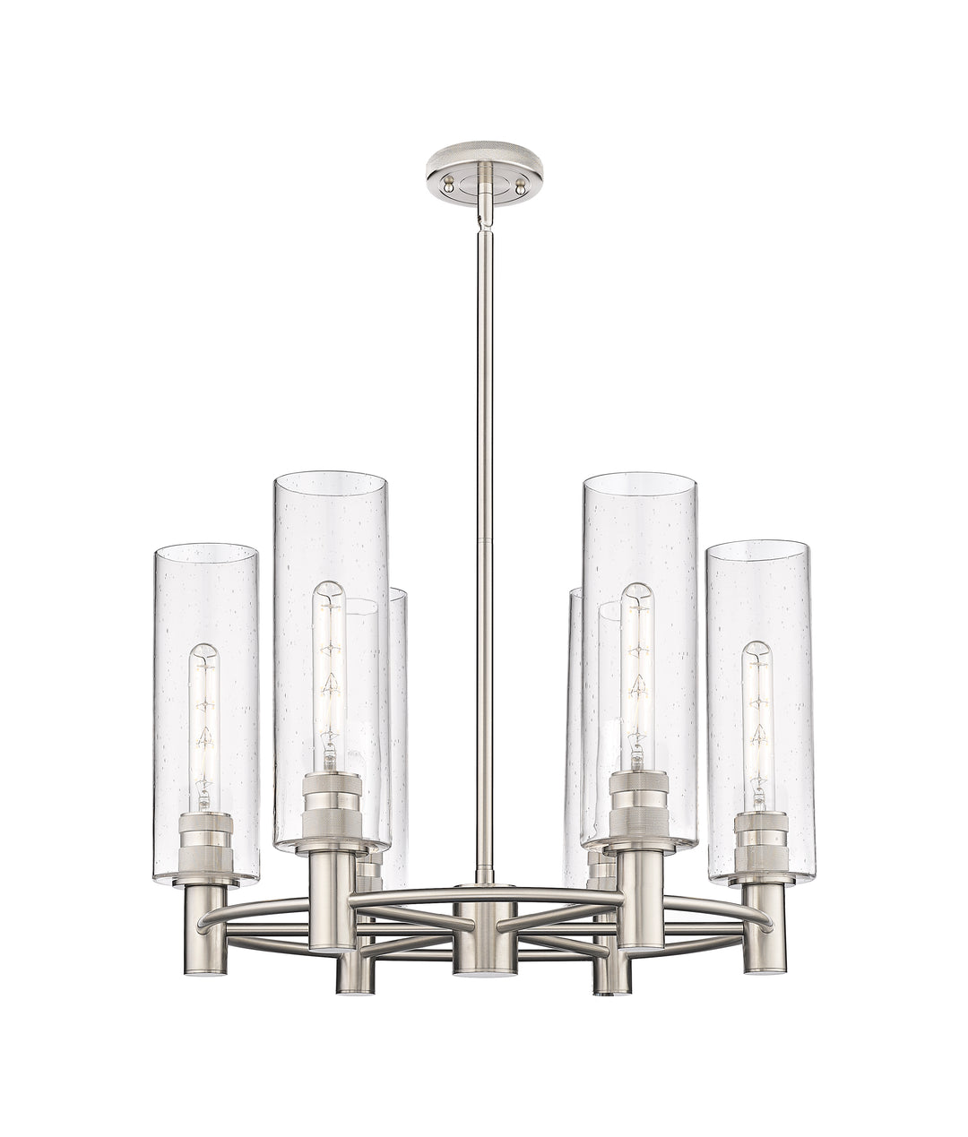 Innovations Lighting Crown Point 12" Chandelier - Satin Nickel