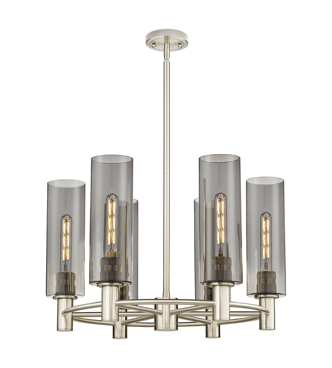 Innovations Lighting Crown Point 12" Chandelier - Satin Nickel