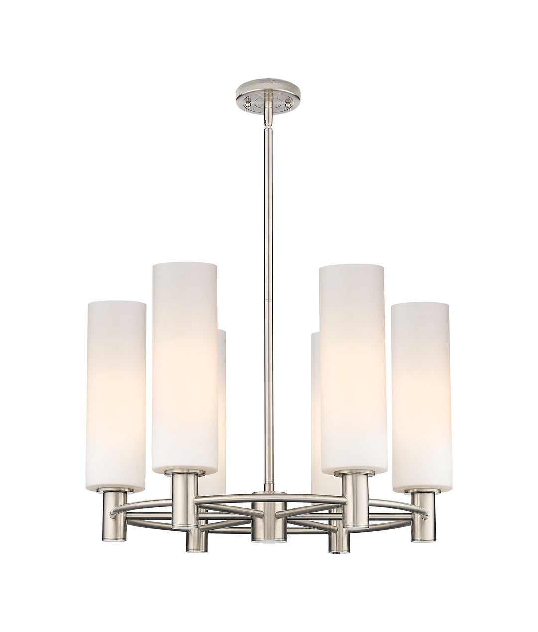 Innovations Lighting Crown Point 12" Chandelier - Satin Nickel