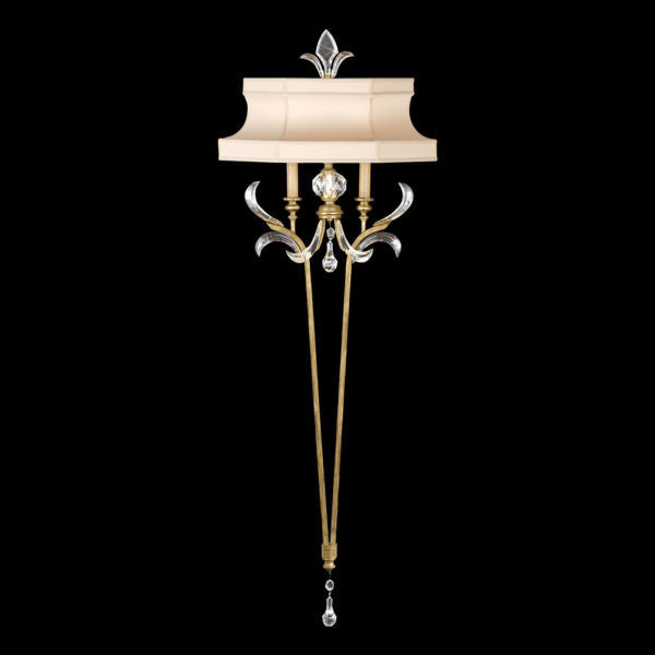 Fine Art Handcrafted Lighting Beveled Arcs 66"H Sconce in Muted Gold Leaf (768450ST)