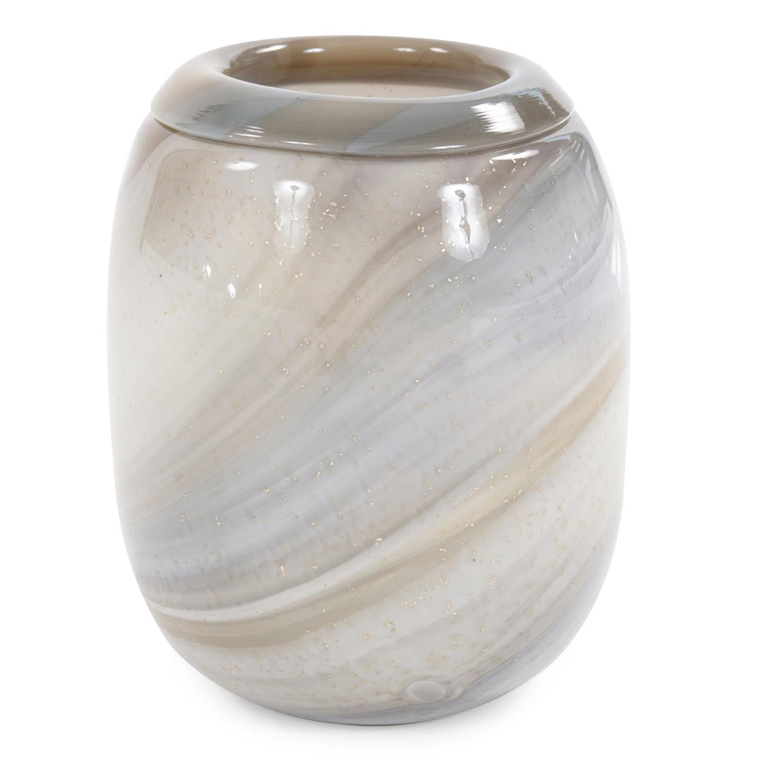 Howard Elliott Collection Sand Art Glass Vase