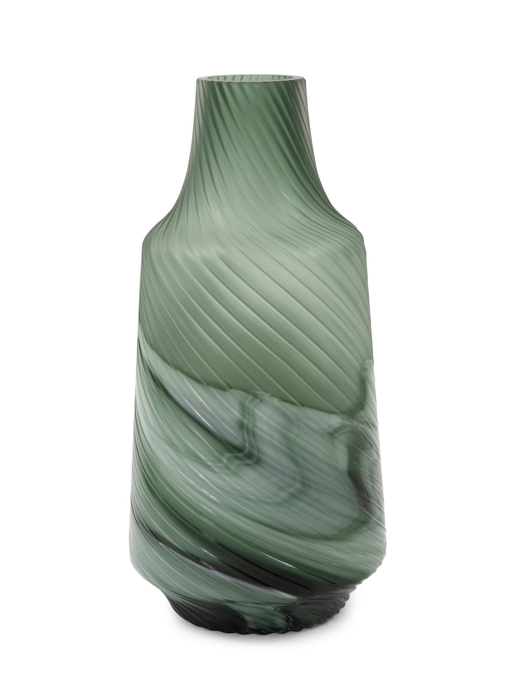 Howard Elliott Collection Teal Swirl Vase Large