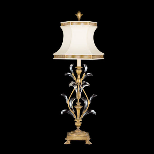 Fine Art Handcrafted Lighting Beveled Arcs 41"H Table Lamp in Muted Gold Leaf (769010ST)