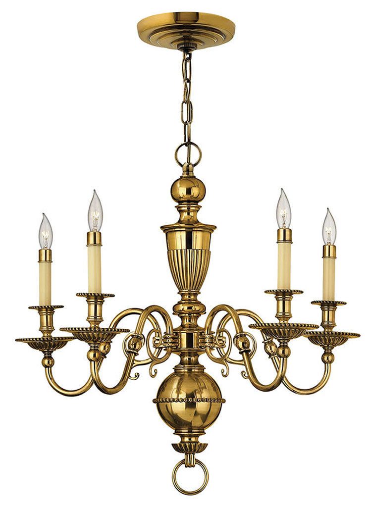 Hinkley Cambridge Chandelier Chandeliers Hinkley Burnished Brass 25.25x25.25x24.0 